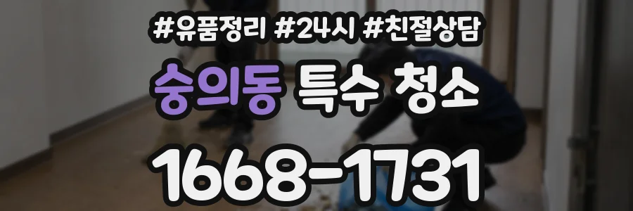 숭의동 특수 청소