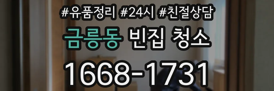 금릉동 빈집 청소
