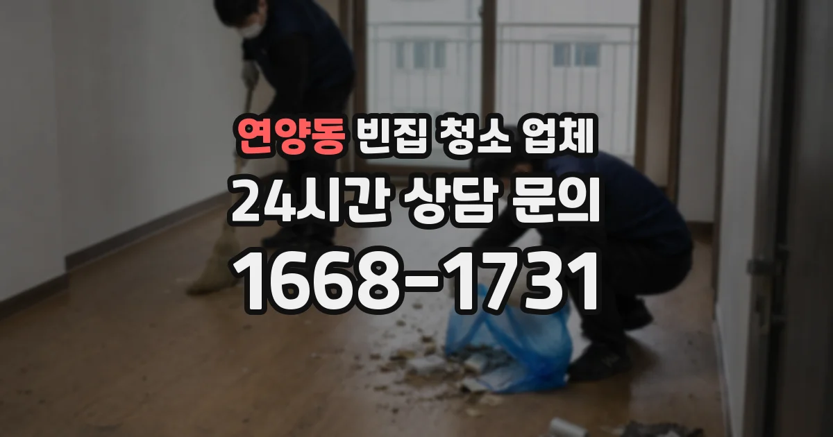 연양동 빈집 청소 업체