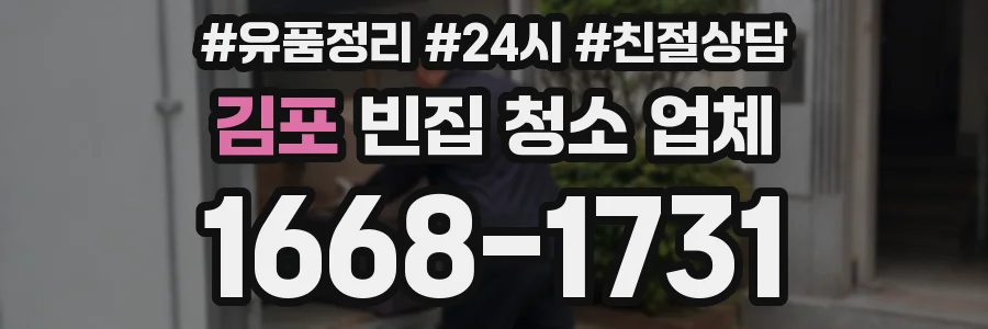 김포 빈집 청소 업체