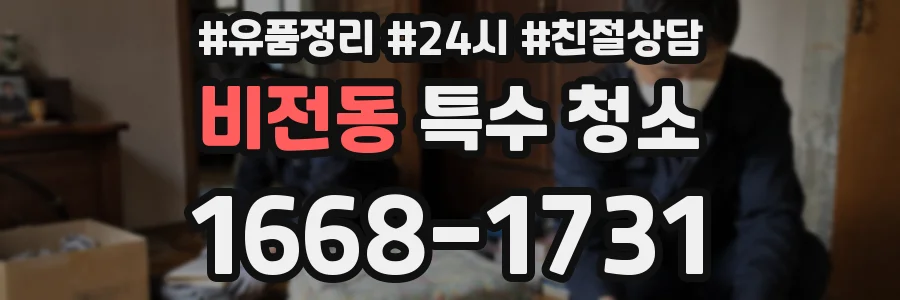 비전동 특수 청소