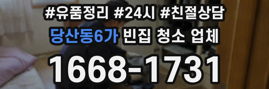 당산동6가 빈집 청소 업체