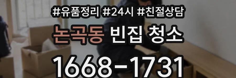 논곡동 빈집 청소
