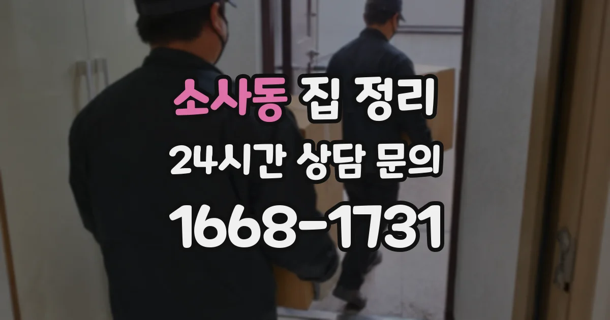소사동 집 정리