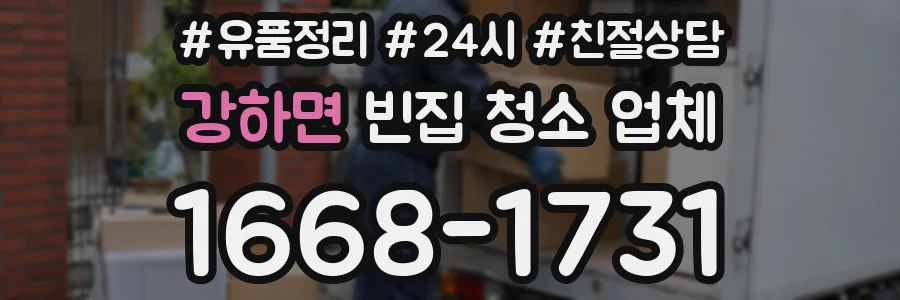 강하면 빈집 청소 업체