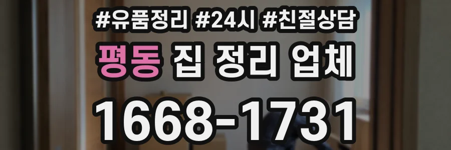 평동 집 정리 업체