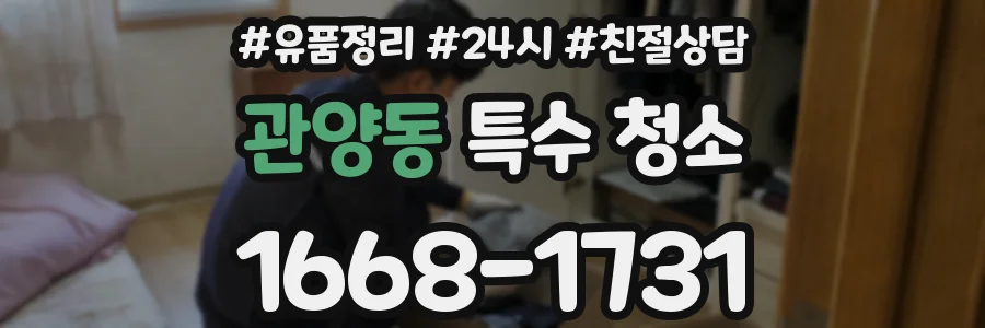 관양동 특수 청소