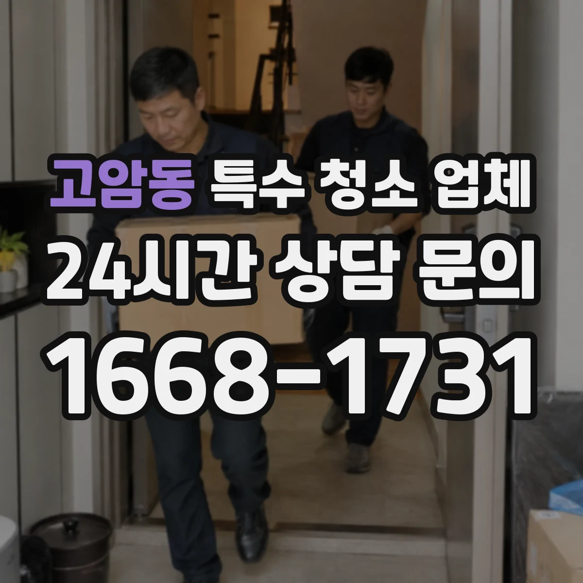 고암동 특수 청소 업체