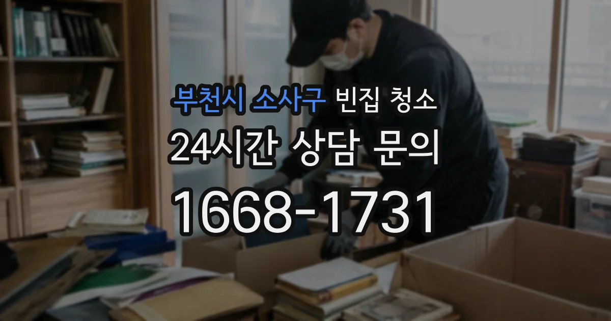 부천시 소사구 빈집 청소