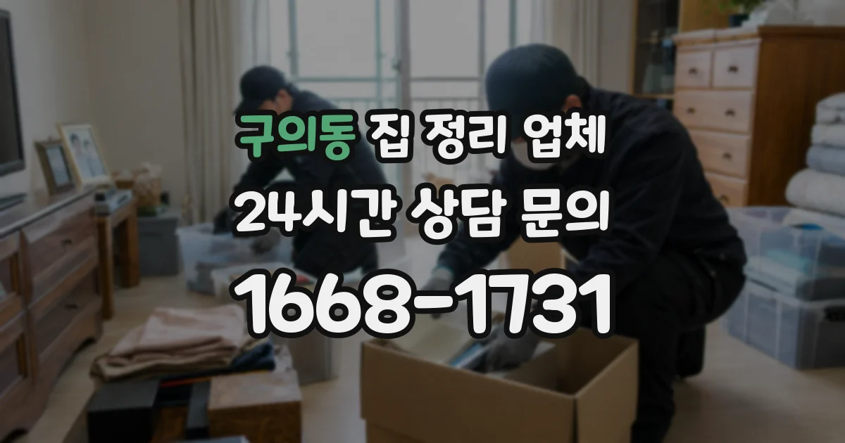 구의동 집 정리 업체