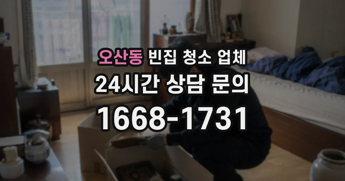 오산동 빈집 청소 업체