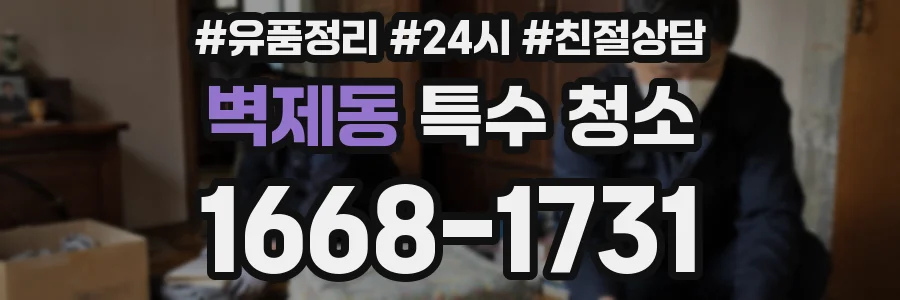 벽제동 특수 청소