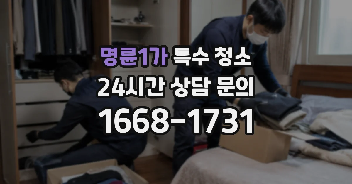 명륜1가 특수 청소