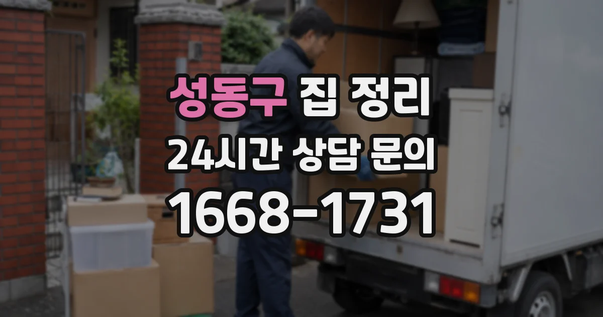 성동구 집 정리