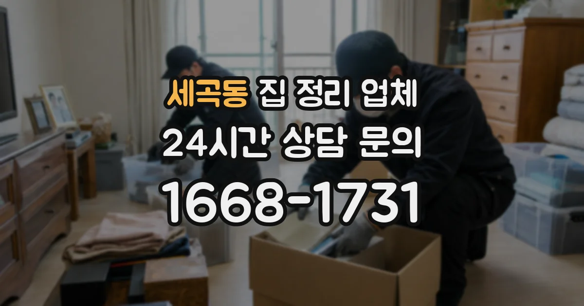 세곡동 집 정리 업체