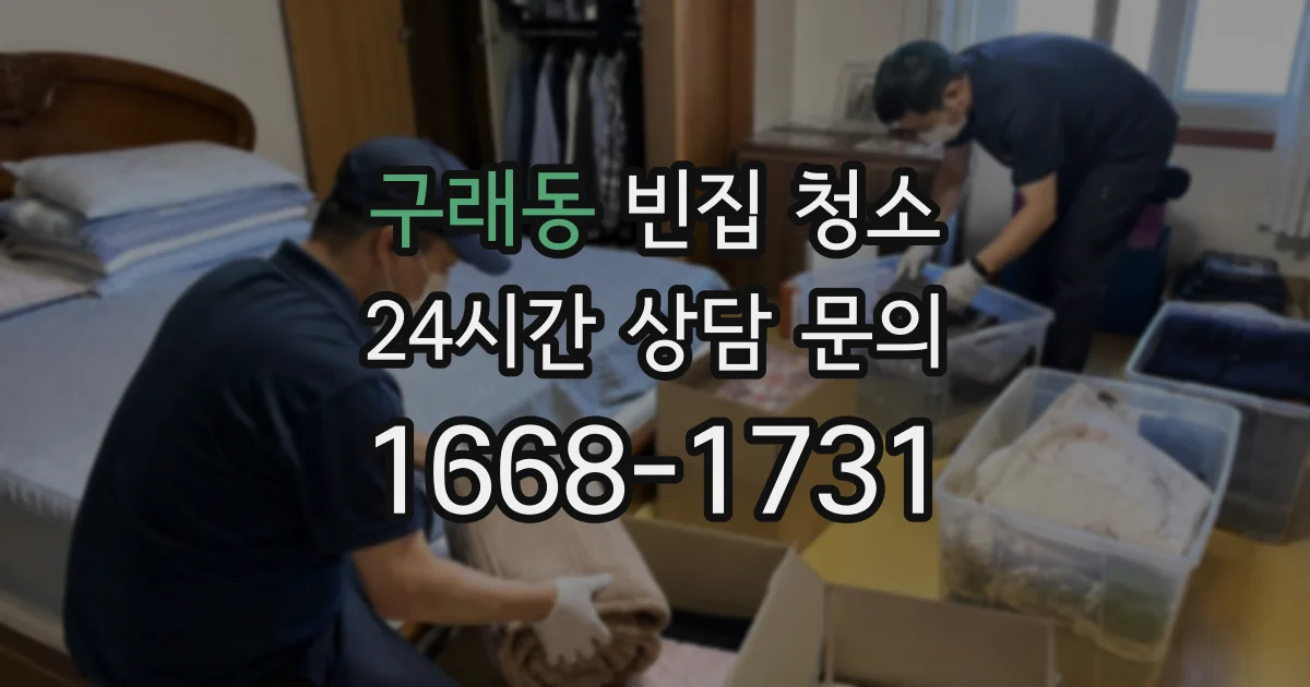 구래동 빈집 청소