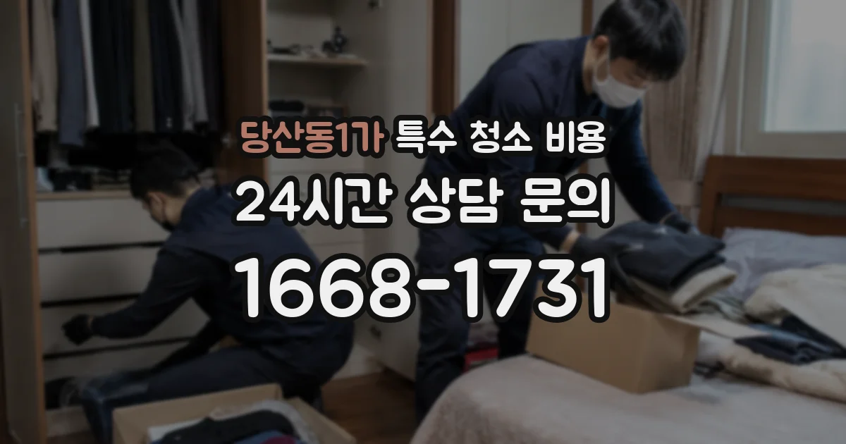 당산동1가 특수 청소 비용