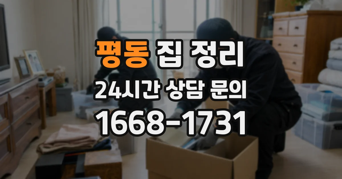 평동 집 정리