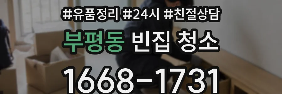 부평동 빈집 청소