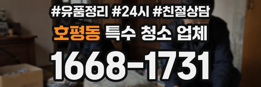 호평동 특수 청소 업체