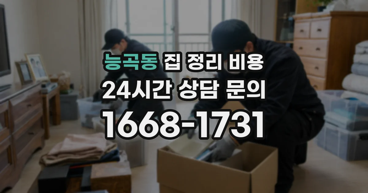 능곡동 집 정리 비용