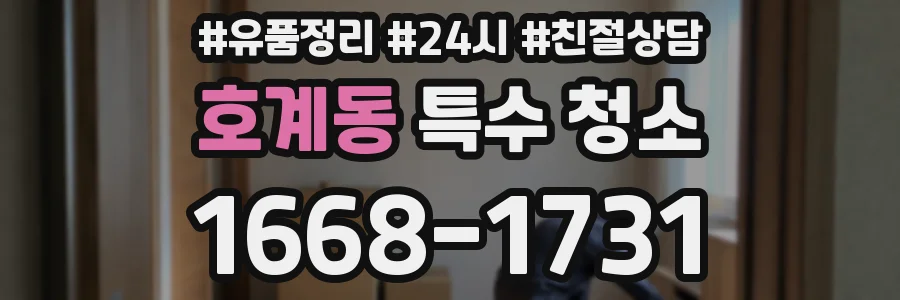 호계동 특수 청소
