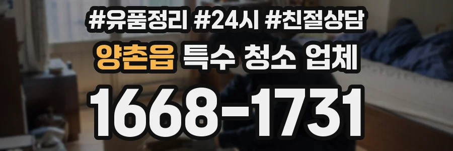 양촌읍 특수 청소 업체