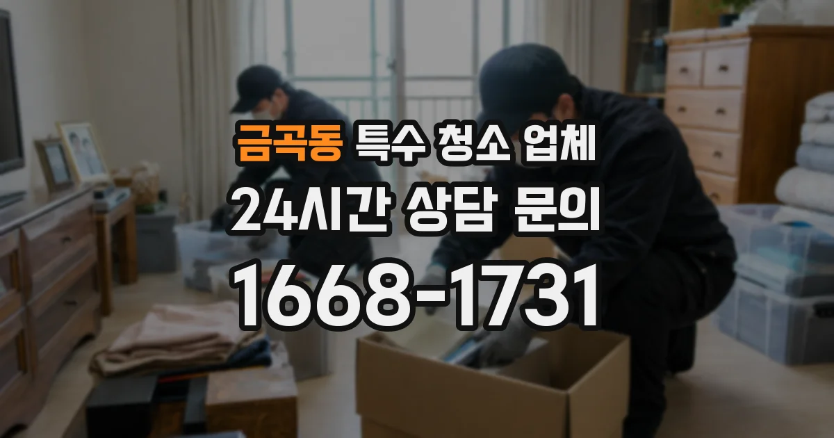 금곡동 특수 청소 업체