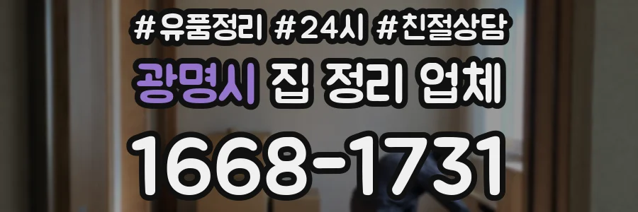광명시 집 정리 업체