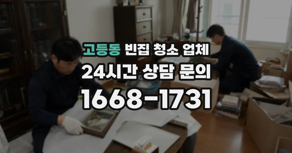 고등동 빈집 청소 업체