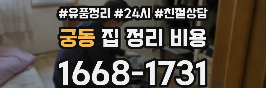 궁동 집 정리 비용