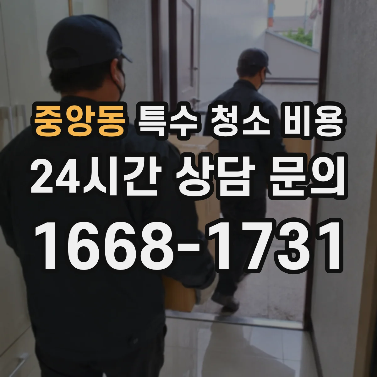 중앙동 특수 청소 비용