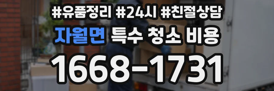 자월면 특수 청소 비용