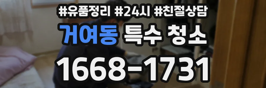 거여동 특수 청소