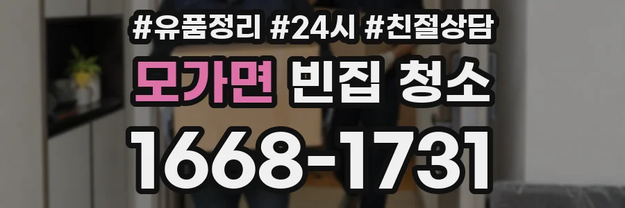 모가면 빈집 청소