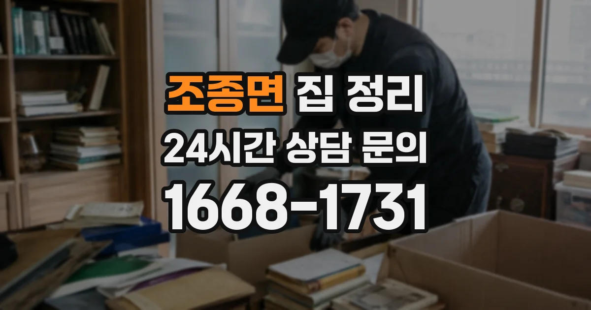 조종면 집 정리