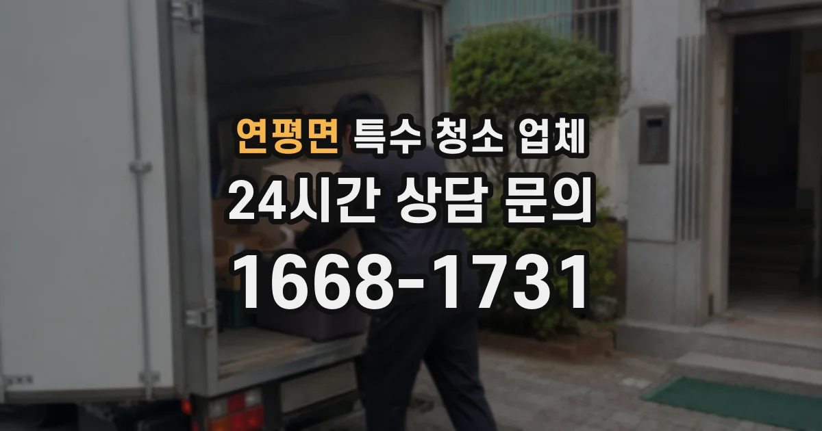 연평면 특수 청소 업체