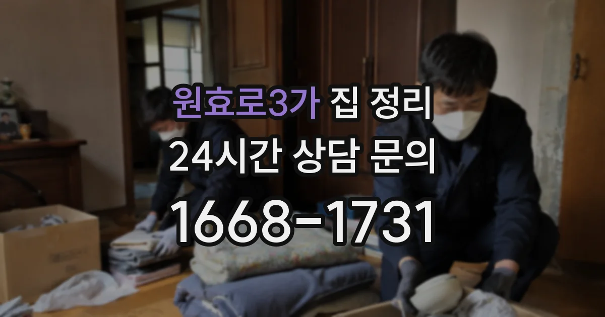 원효로3가 집 정리