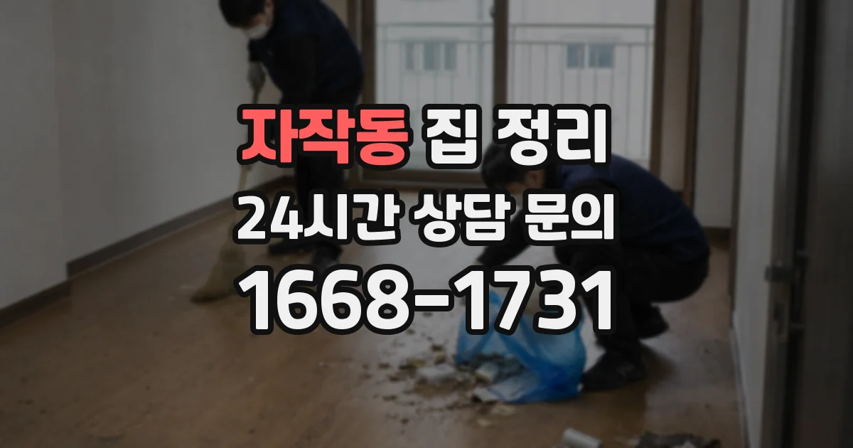 자작동 집 정리