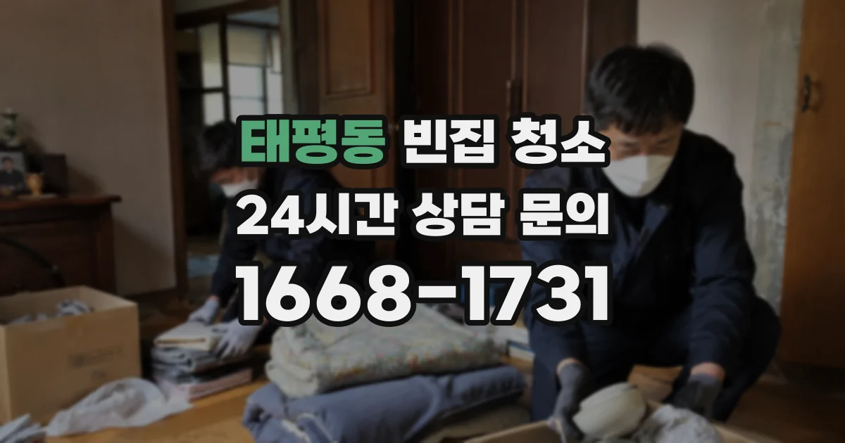 태평동 빈집 청소