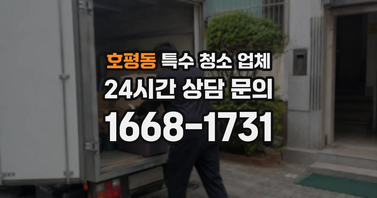 호평동 특수 청소 업체