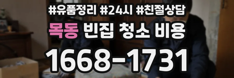 목동 빈집 청소 비용