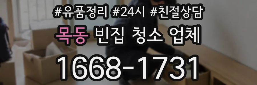 목동 빈집 청소 업체