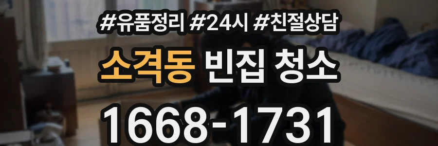 소격동 빈집 청소
