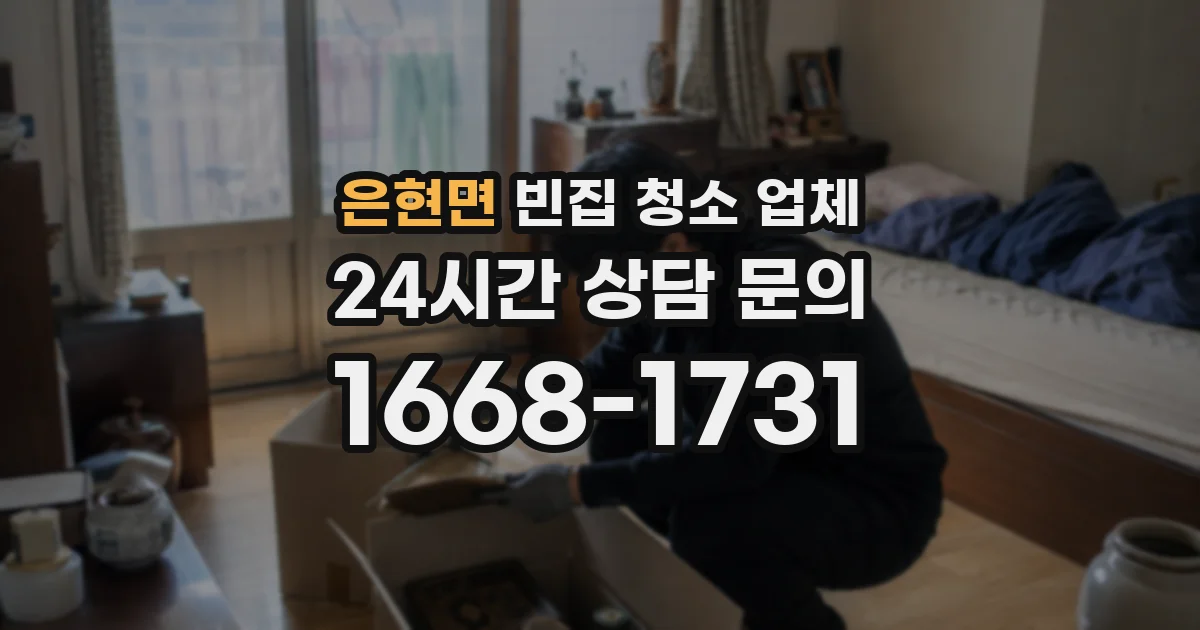 은현면 빈집 청소 업체