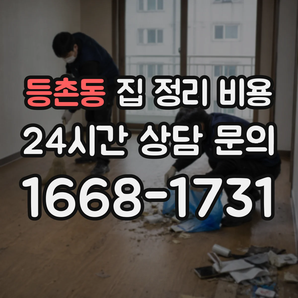 등촌동 집 정리 비용