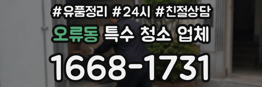 오류동 특수 청소 업체