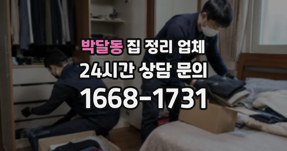 박달동 집 정리 업체