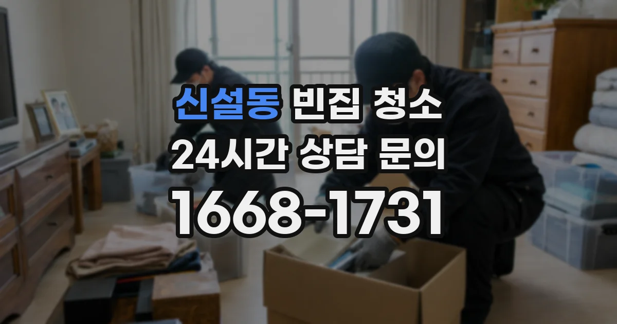 신설동 빈집 청소