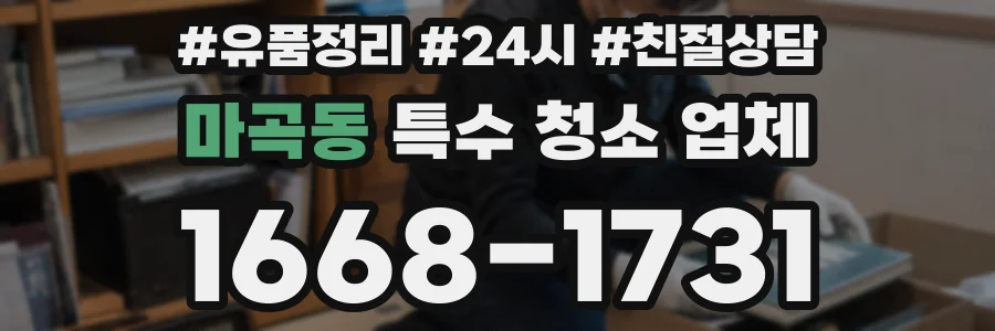 마곡동 특수 청소 업체